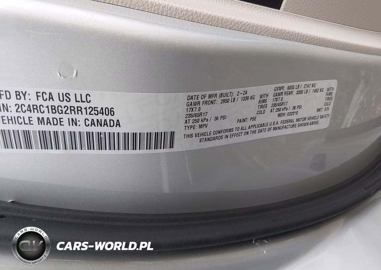 2024 Chrysler Pacifica Touring L VIN:2C4RC1BG2RR125406 - 9