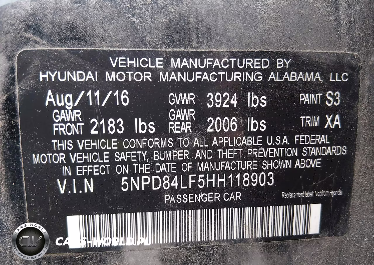 2017 Hyundai Elantra Se VIN:5NPD84LF5HH118903 - 9
