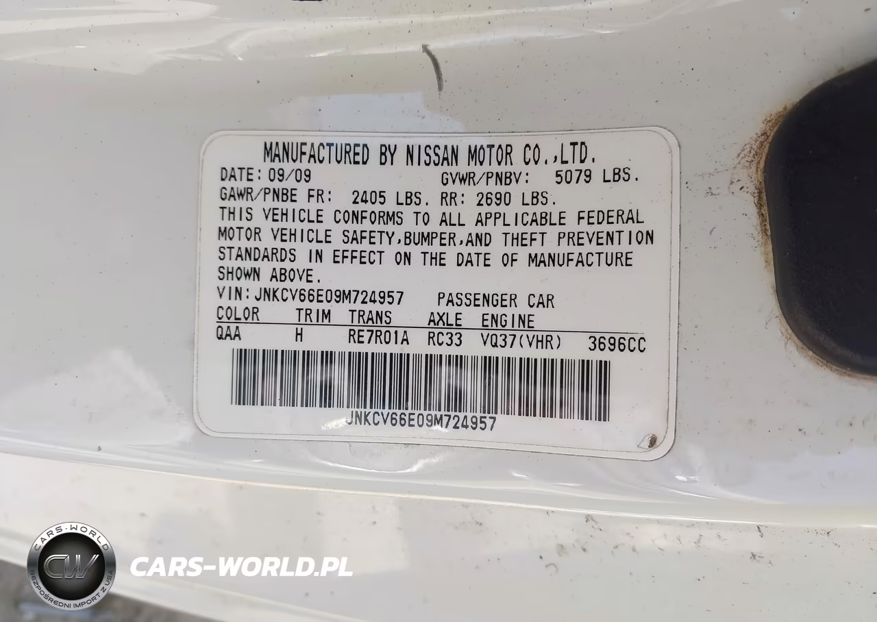 2009 Infiniti G37 VIN:JNKCV66E09M724957 - 9
