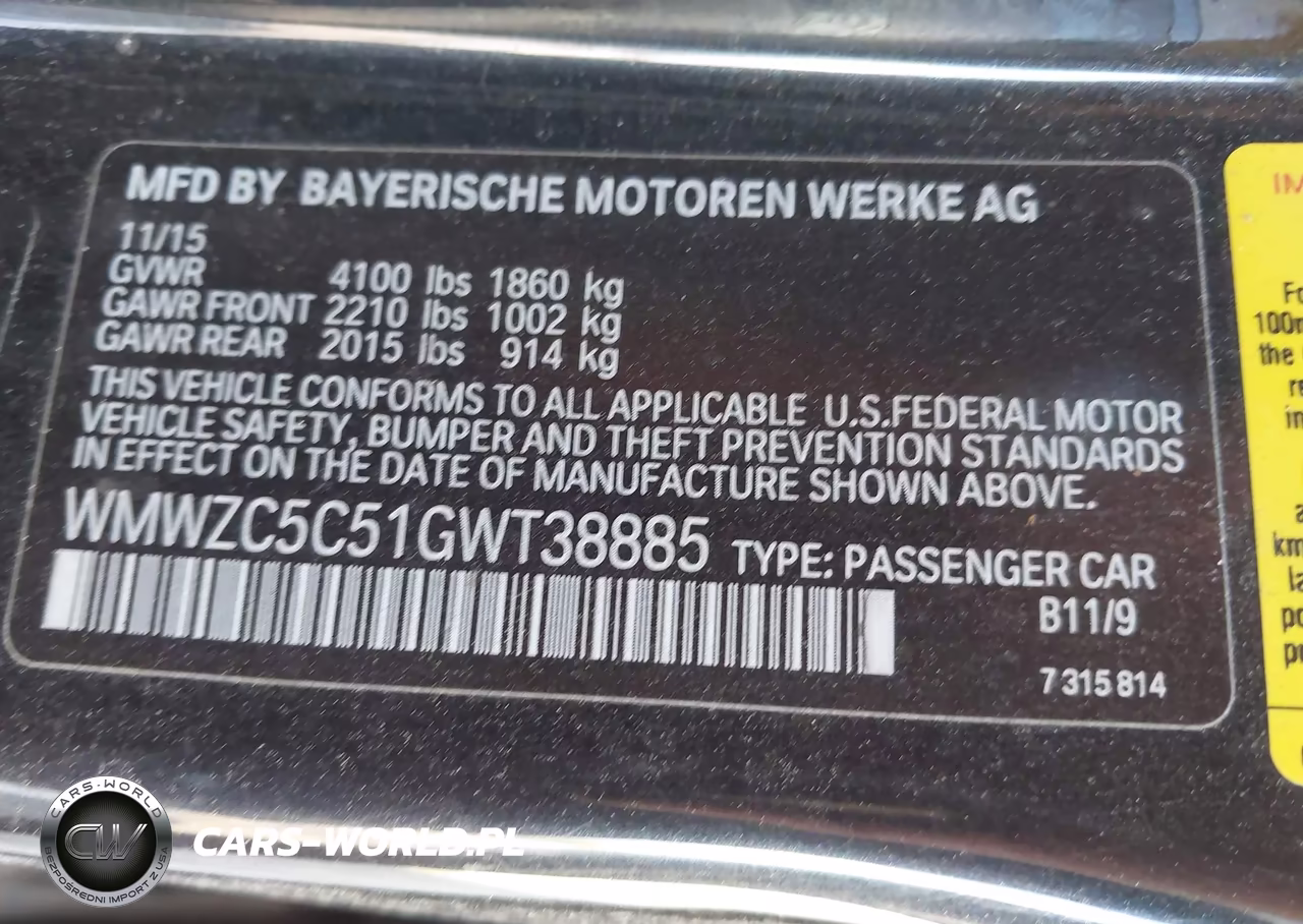 2016 Mini Countryman Cooper S VIN:WMWZC5C51GWT38885 - 9