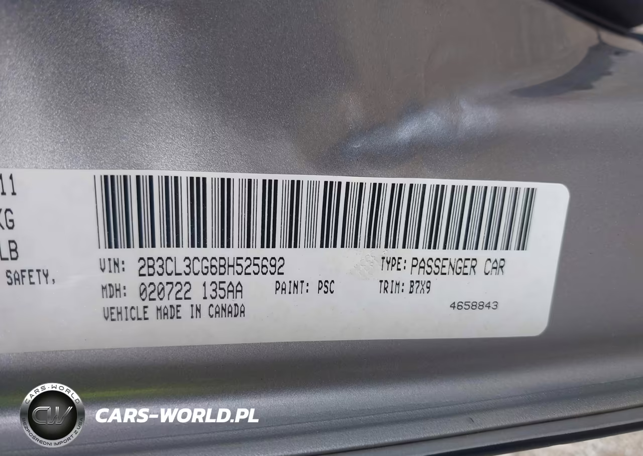 2011 Dodge Charger VIN:2B3CL3CG6BH525692 - 9