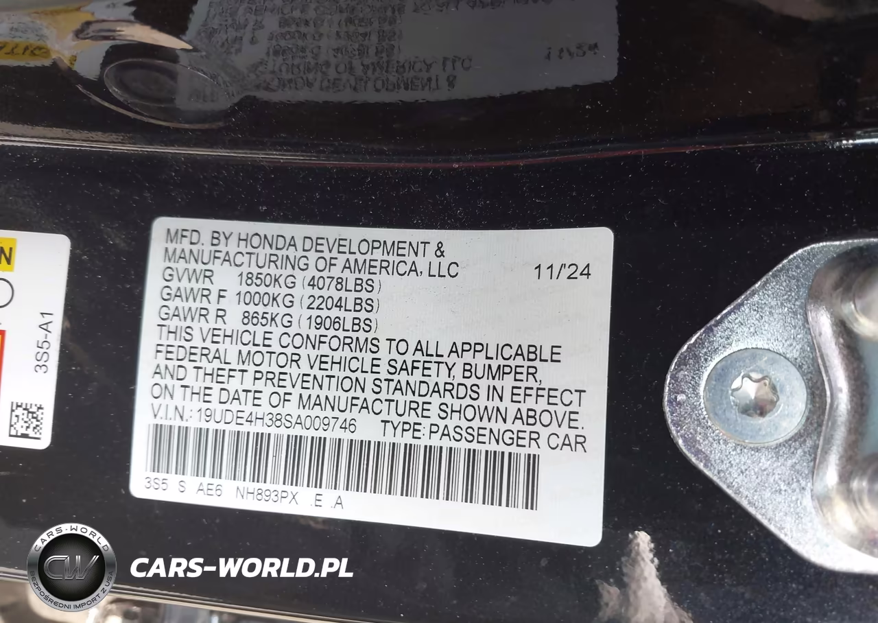 2025 Acura Integra A-Spec VIN:19UDE4H38SA009746 - 9