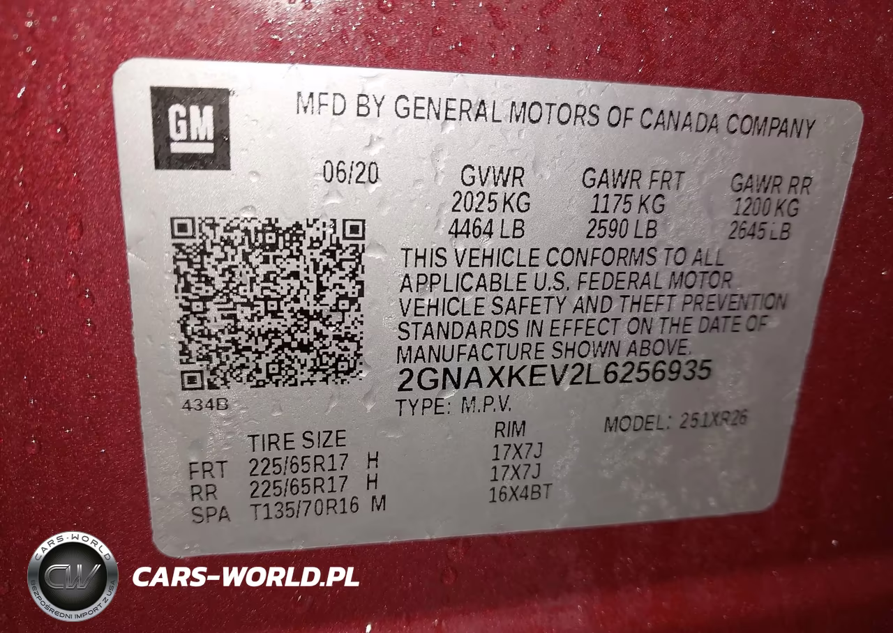 2020 Chevrolet Equinox Fwd Lt 1.5L Turbo VIN:2GNAXKEV2L6256935 - 9
