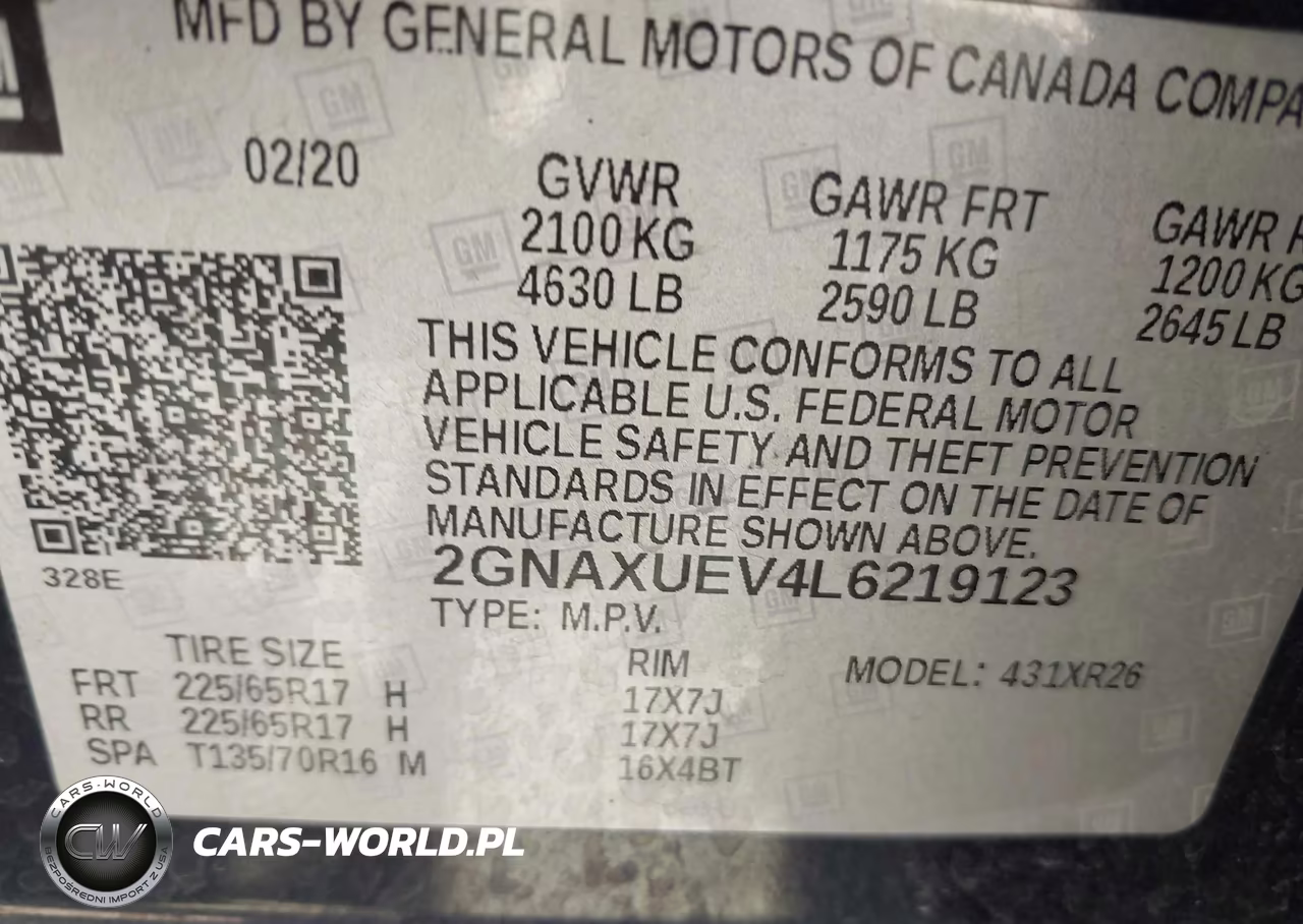 2020 Chevrolet Equinox Awd Lt 1.5L Turbo VIN:2GNAXUEV4L6219123 - 9