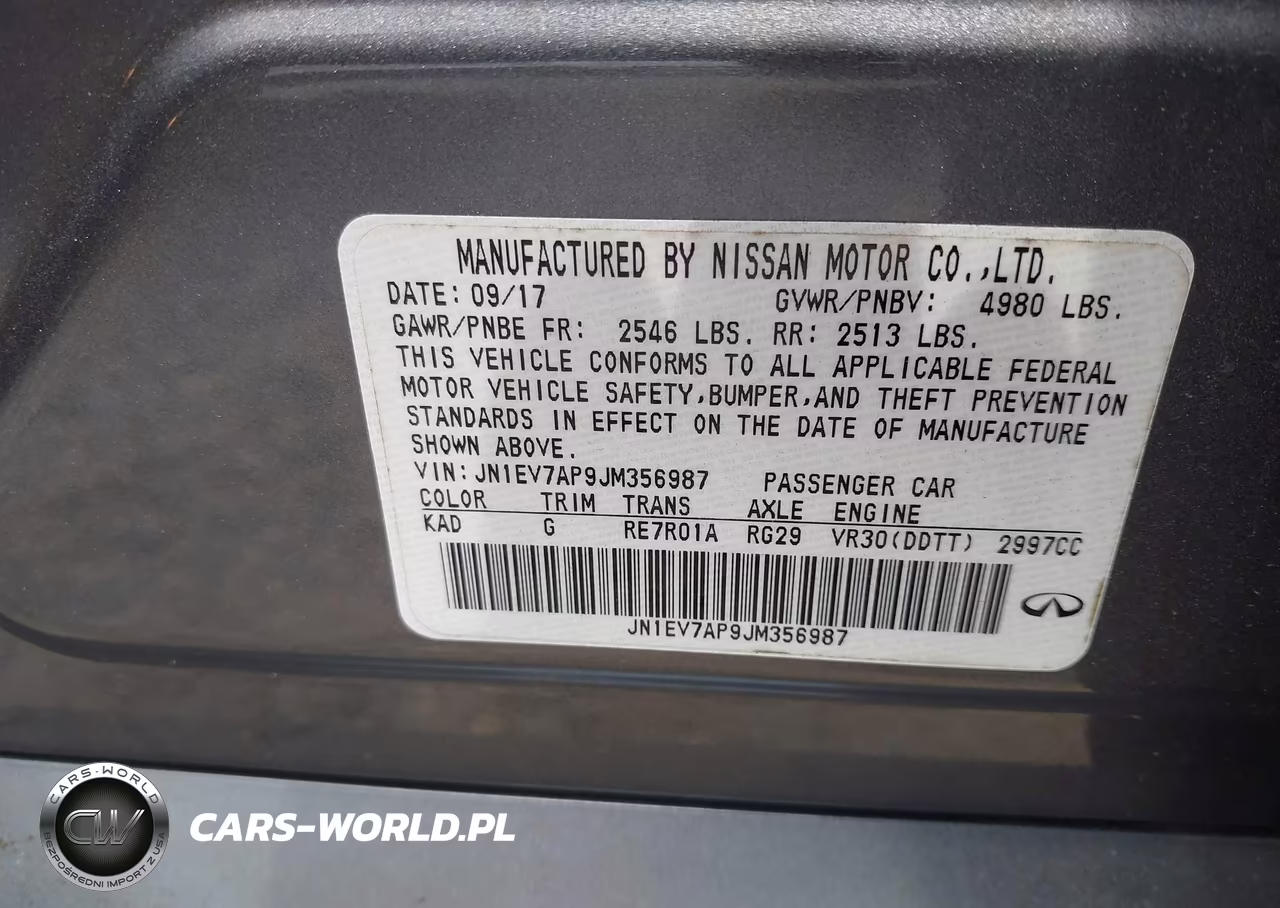 2018 Infiniti Q50 3.0T Luxe VIN:JN1EV7AP9JM356987 - 9