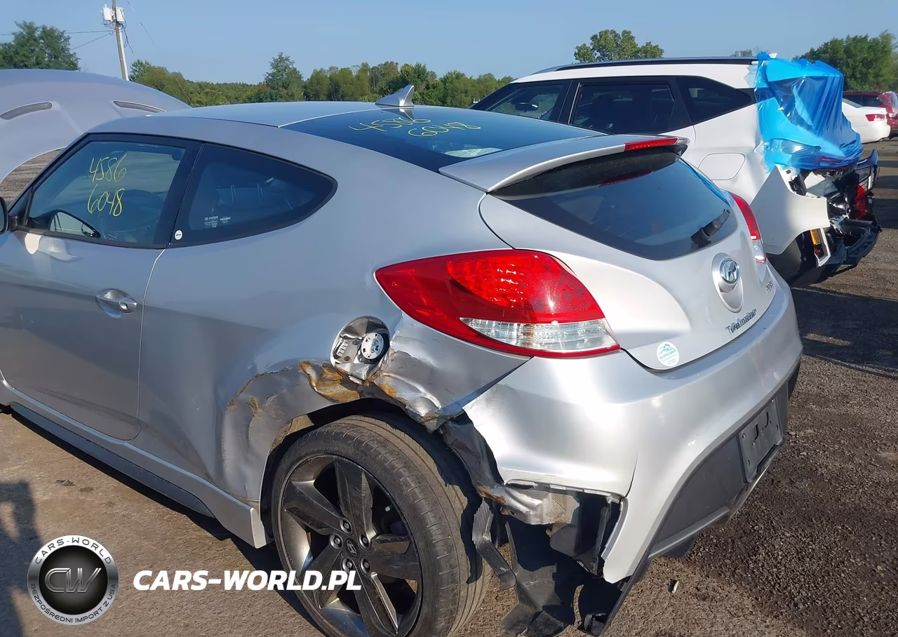 2014 Hyundai Veloster Turbo W-Black VIN:KMHTC6AE2EU204604 - 12