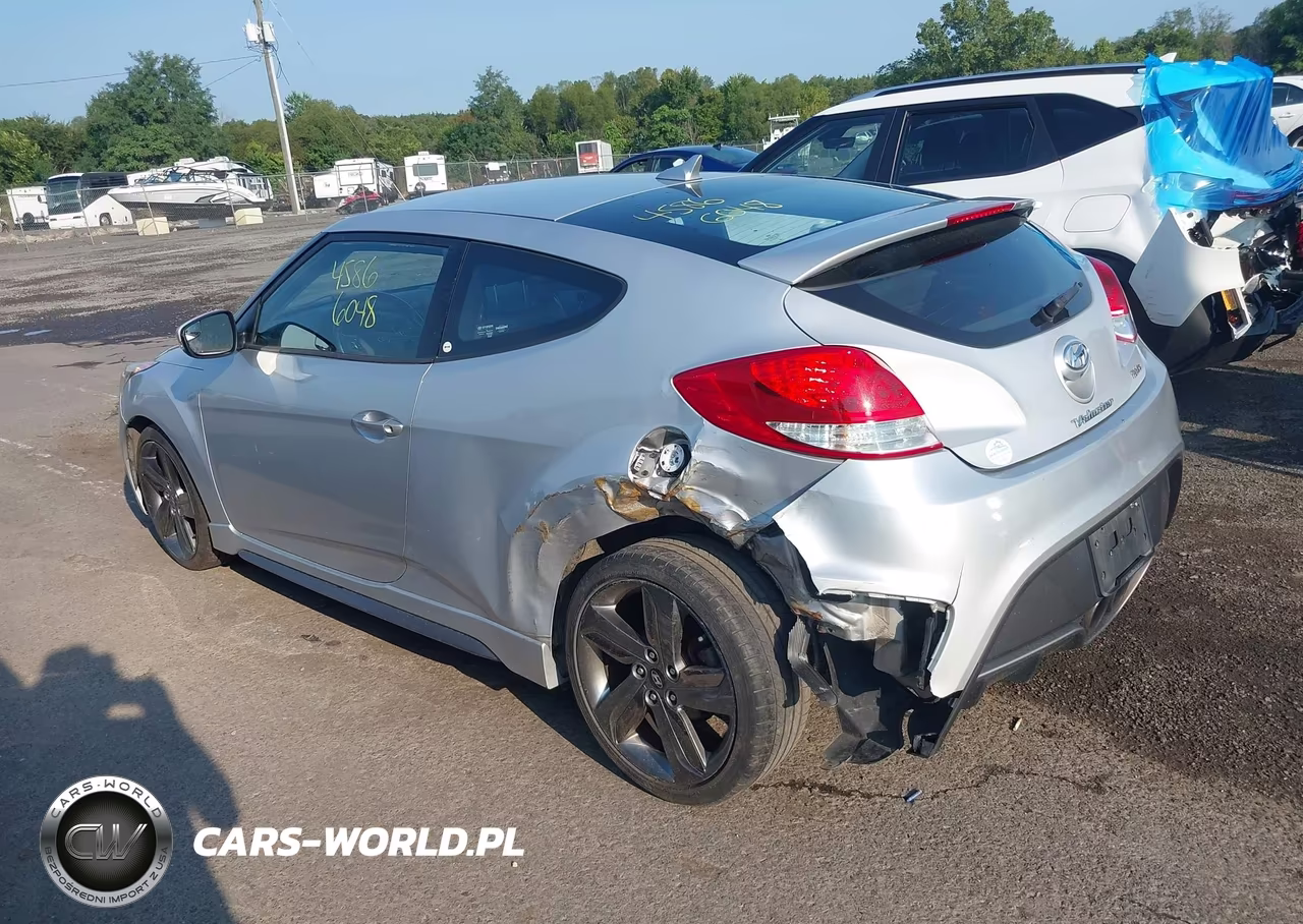 2014 Hyundai Veloster Turbo W-Black VIN:KMHTC6AE2EU204604 - 3