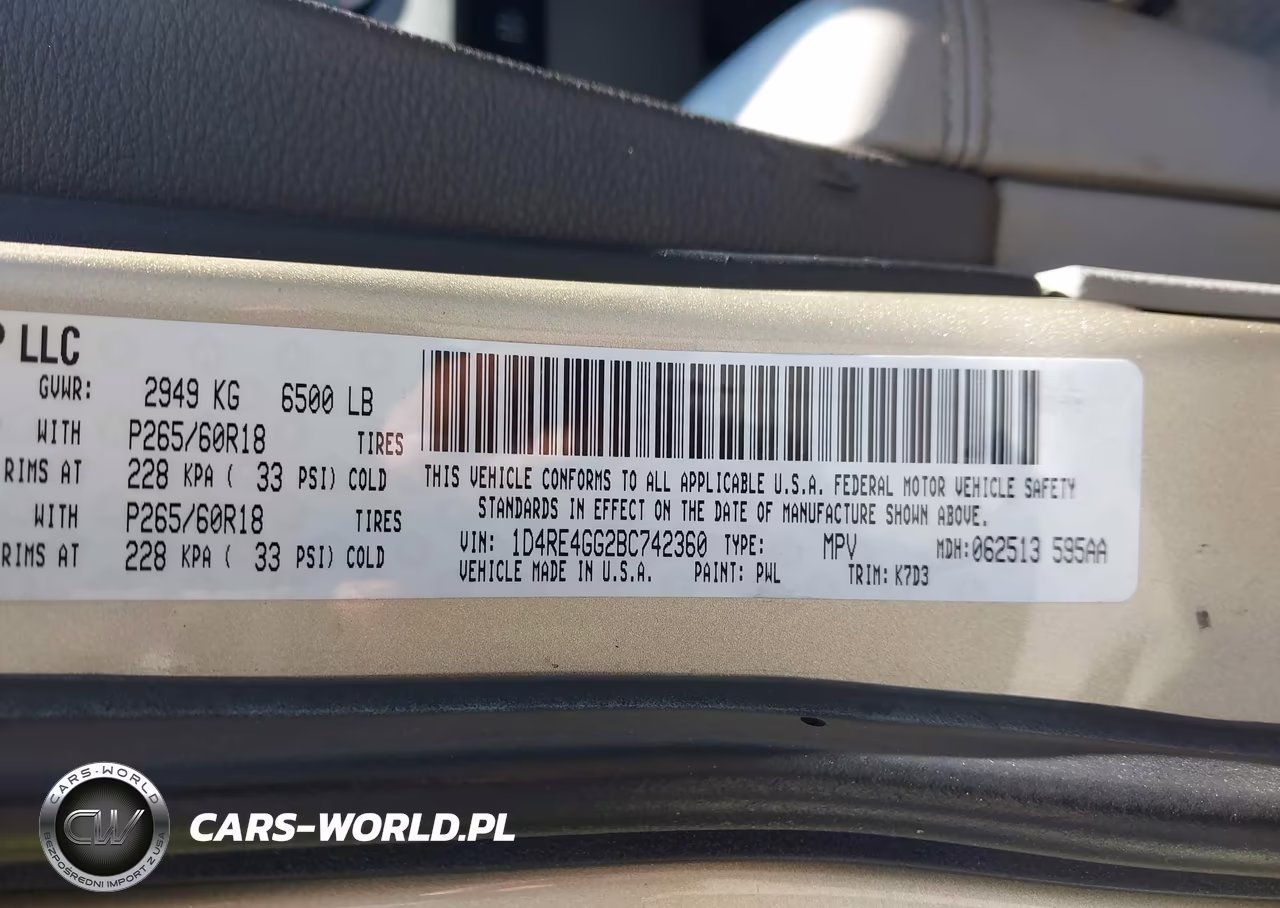 2011 Dodge Durango Crew VIN:1D4RE4GG2BC742360 - 9