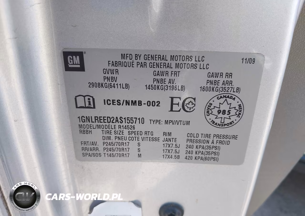 2010 Chevrolet Traverse Ls VIN:1GNLREED2AS155710 - 9