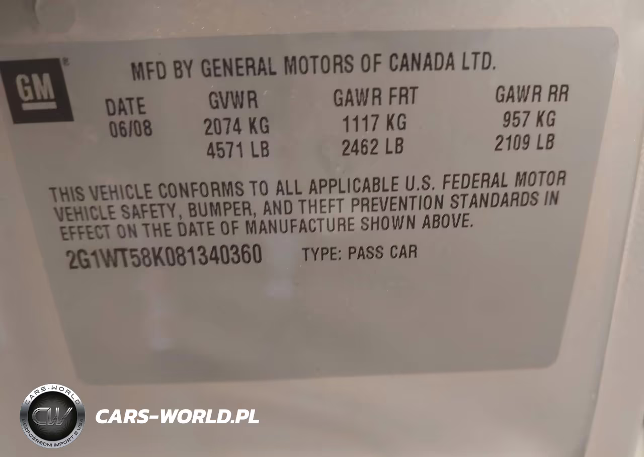 2008 Chevrolet Impala Lt VIN:2G1WT58K081340360 - 9