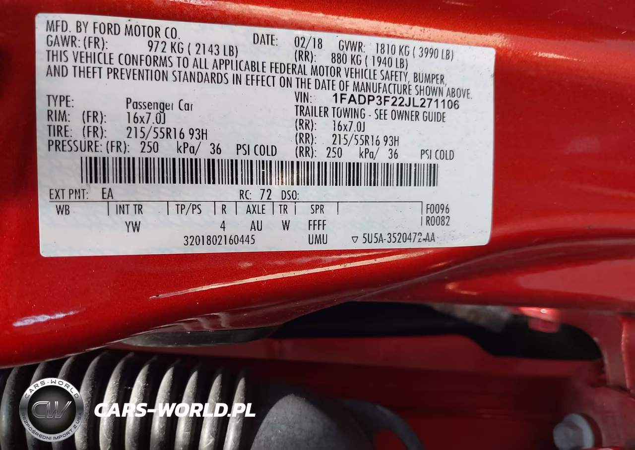 2018 Ford Focus Se VIN:1FADP3F22JL271106 - 9