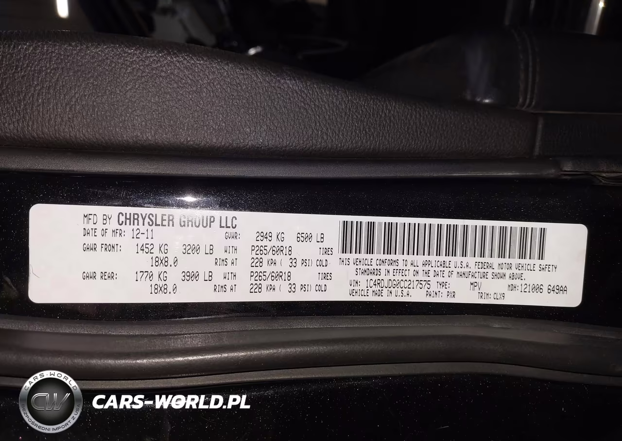 2012 Dodge Durango Crew VIN:1C4RDJDG0CC217575 - 9
