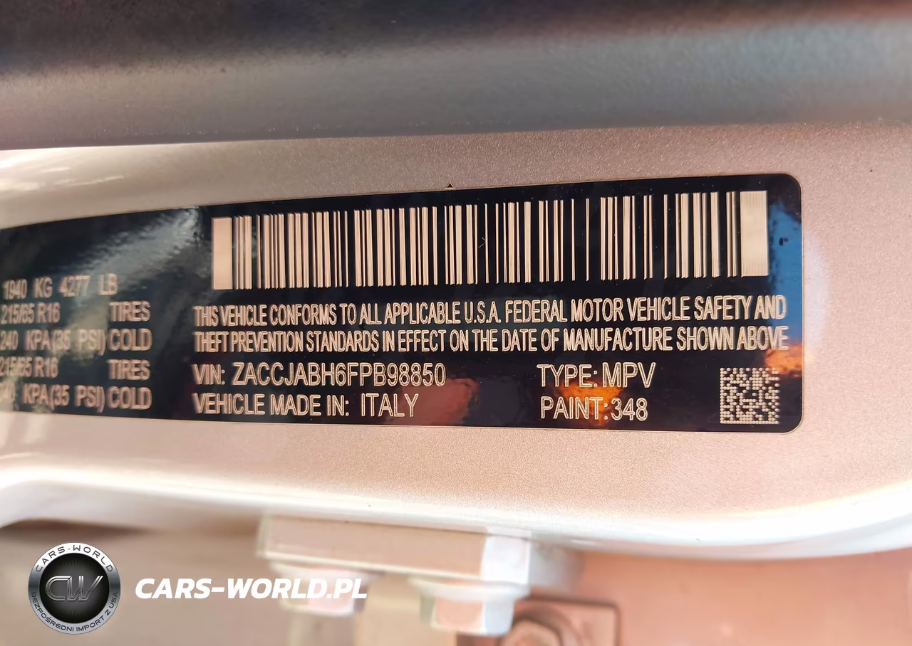 2015 Jeep Renegade Latitude VIN:ZACCJABH6FPB98850 - 9