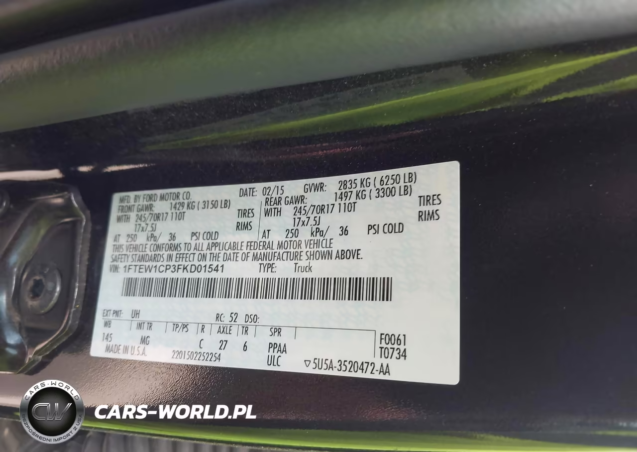 2015 Ford F-150 Xlt VIN:1FTEW1CP3FKD01541 - 9