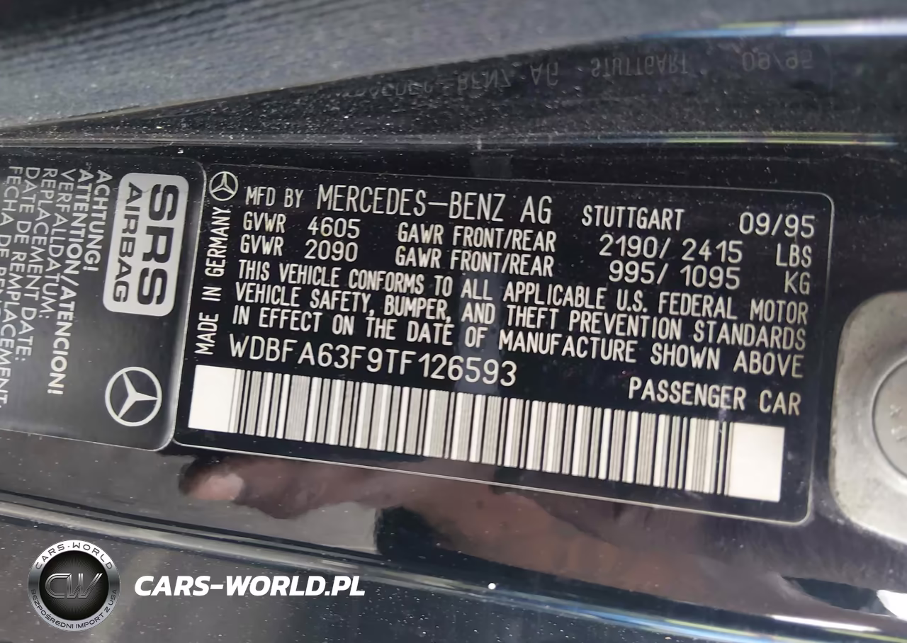 1996 Mercedes-Benz Sl 320 VIN:WDBFA63F9TF126593 - 9