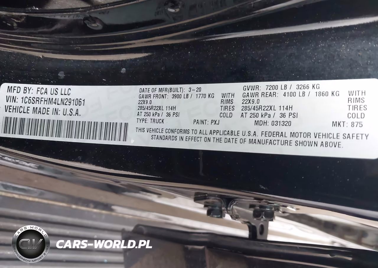 2020 Ram 1500 Limited 4X4 5'7 Box VIN:1C6SRFHM4LN291061 - 9