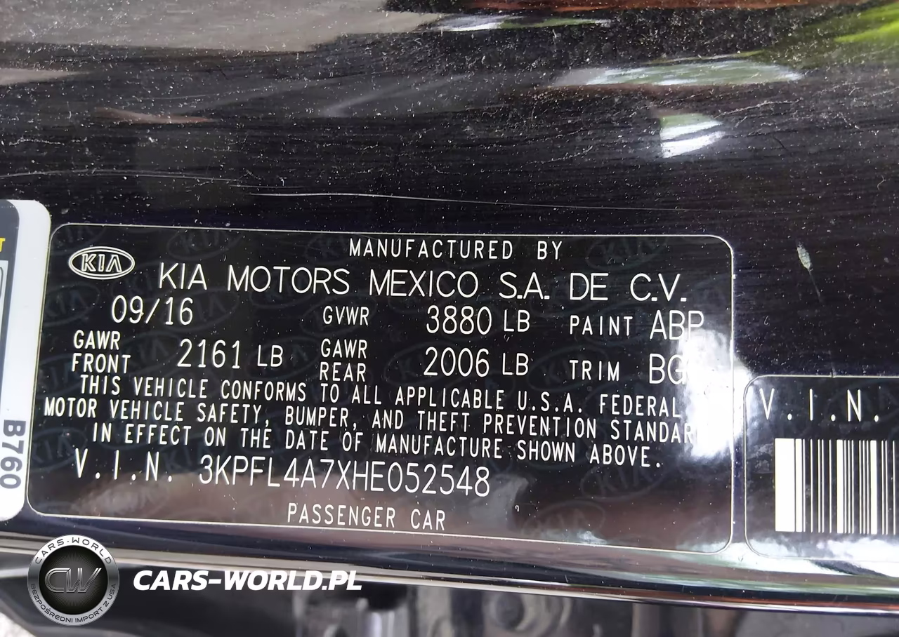 2017 Kia Forte Lx VIN:3KPFL4A7XHE052548 - 9