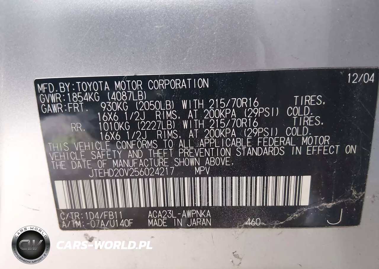 2005 Toyota Rav4 VIN:JTEHD20V256024217 - 9