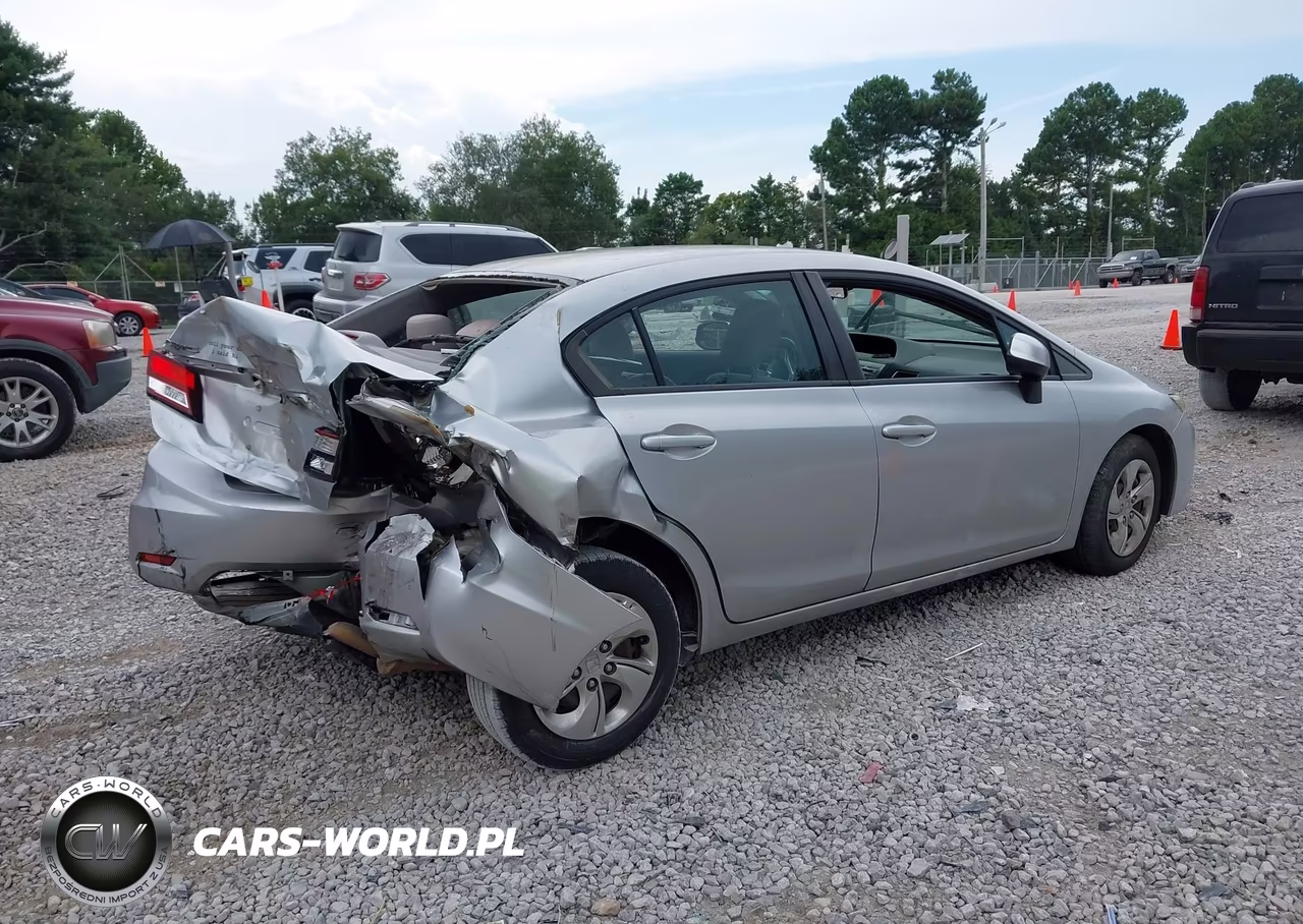 2013 Honda Civic Lx VIN:19XFB2F55DE097566 - 4