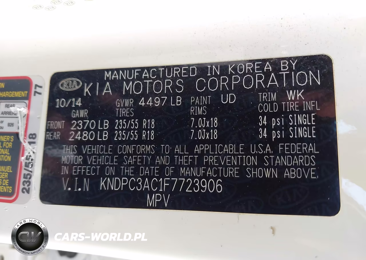 2015 Kia Sportage Ex VIN:KNDPC3AC1F7723906 - 9