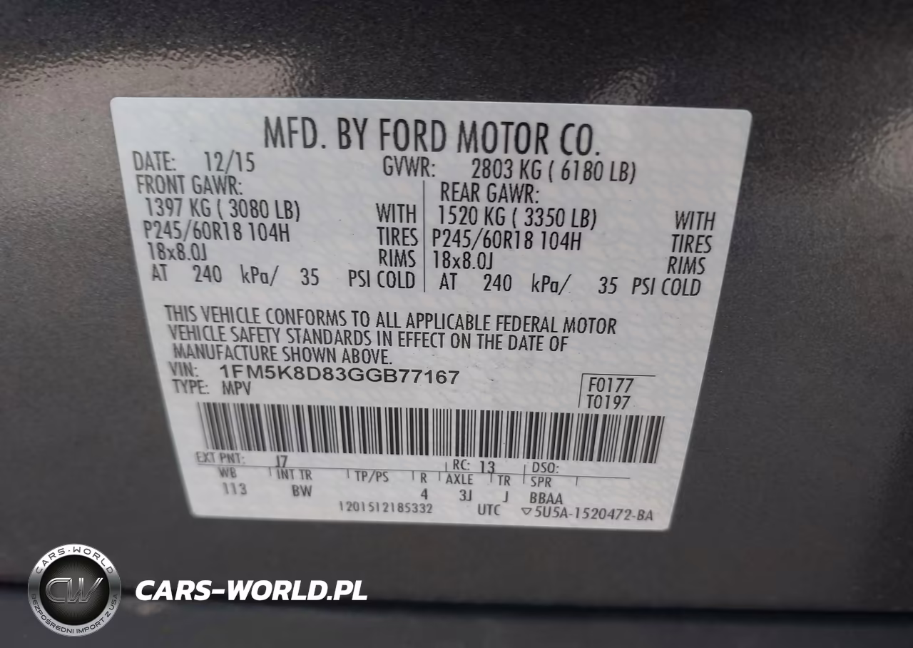 2016 Ford Explorer Xlt VIN:1FM5K8D83GGB77167 - 9