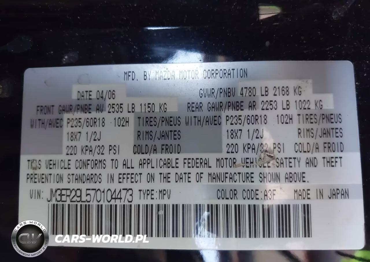 2007 Mazda Cx-7 Grand Touring VIN:JM3ER29L570104473 - 9