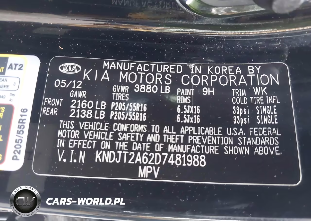 2013 Kia Soul + VIN:KNDJT2A62D7481988 - 9