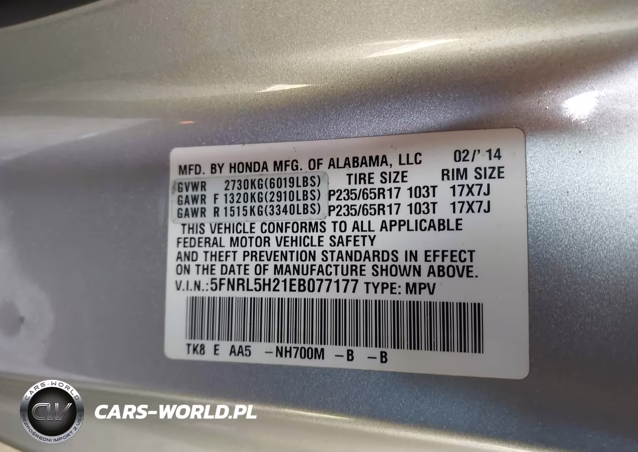 2014 Honda Odyssey Lx VIN:5FNRL5H21EB077177 - 9