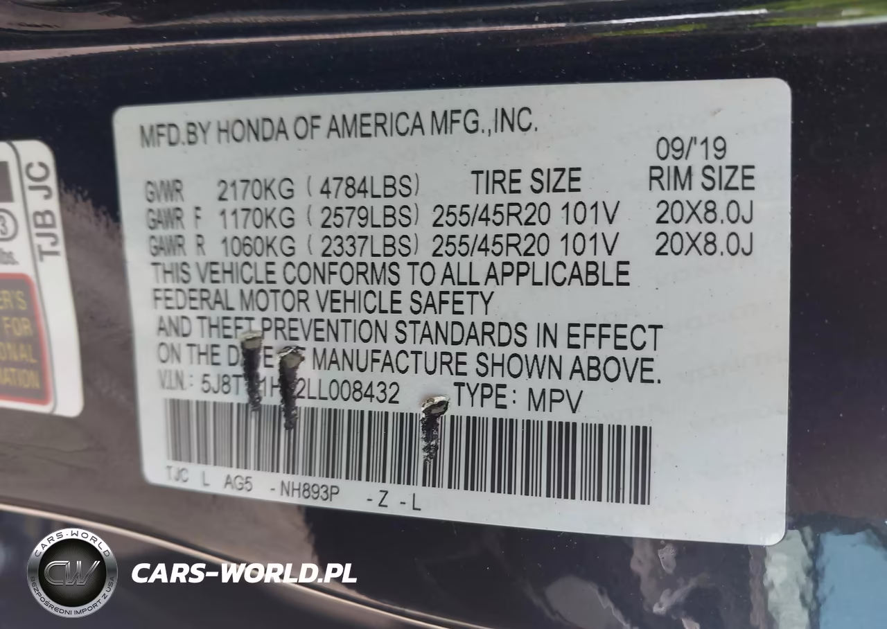 2020 Acura Rdx A-Spec Package VIN:5J8TC1H62LL008432 - 9