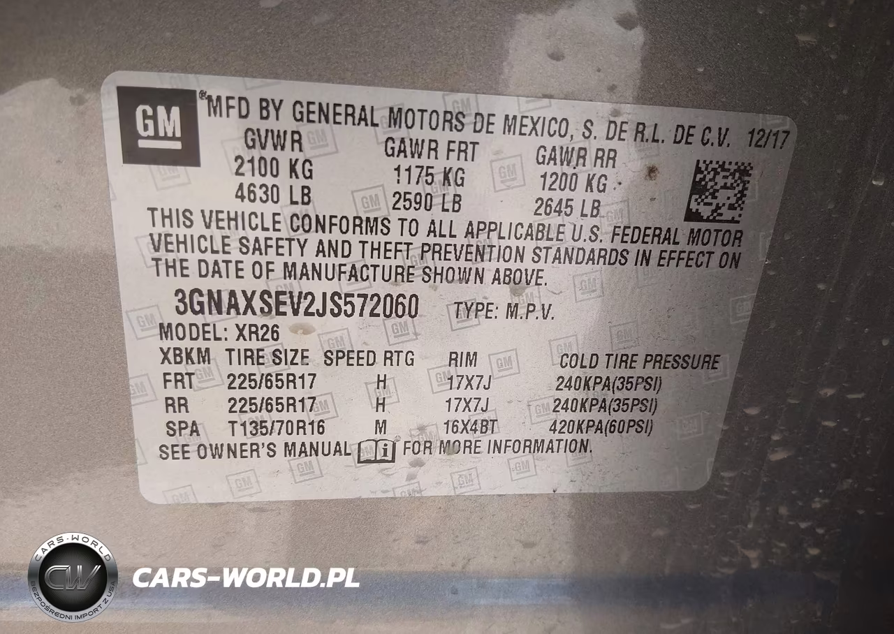 2018 Chevrolet Equinox Lt VIN:3GNAXSEV2JS572060 - 9