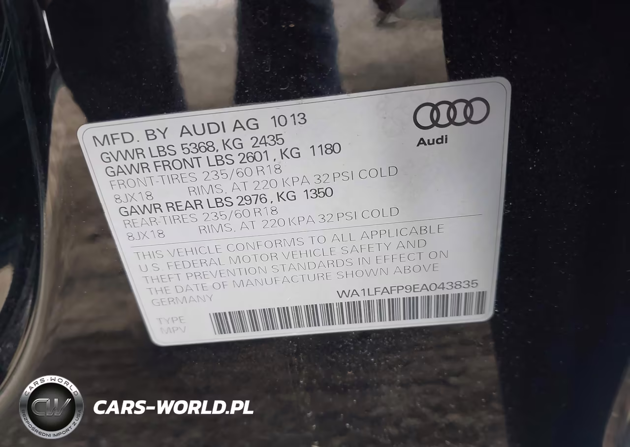 2014 Audi Q5 2.0T Premium VIN:WA1LFAFP9EA043835 - 9
