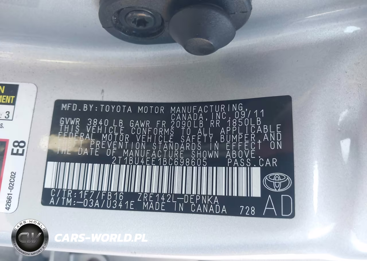 2011 Toyota Corolla Le VIN:2T1BU4EE1BC698605 - 9