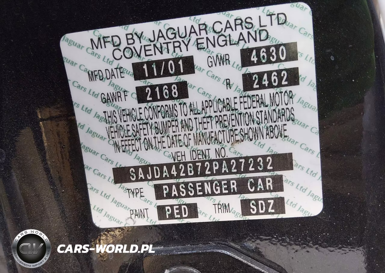 2002 Jaguar Xkr VIN:SAJDA42B72PA27232 - 9