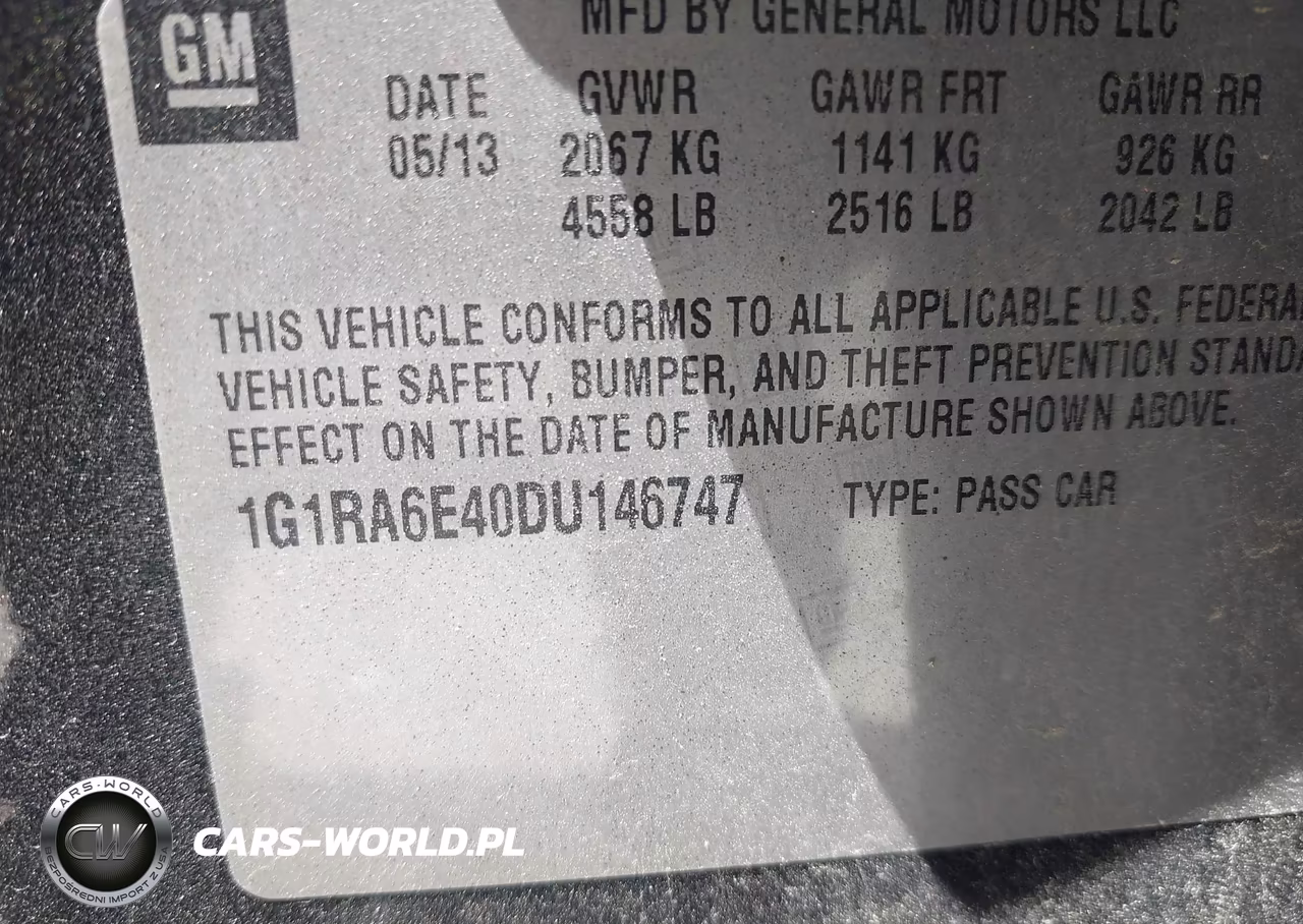 2013 Chevrolet Volt VIN:1G1RA6E40DU146747 - 9