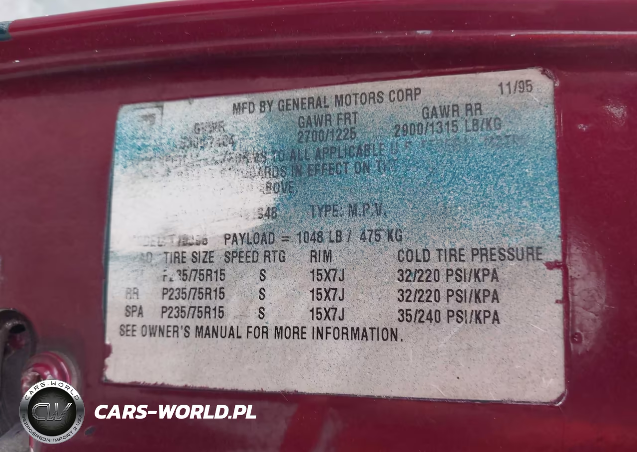 1996 Chevrolet Blazer VIN:1GNDT13W2T2161948 - 9