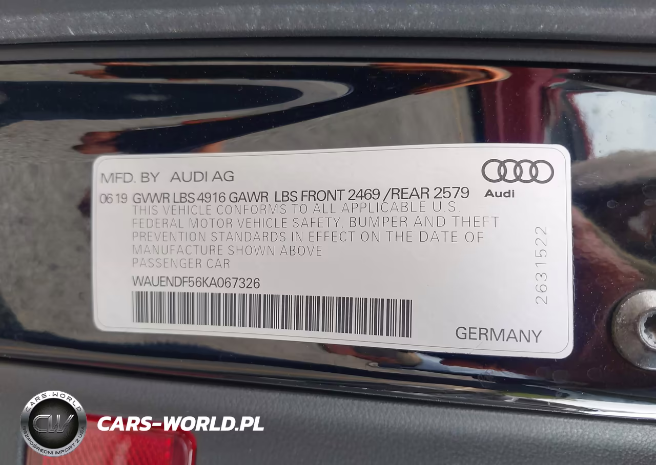 2019 Audi A5 45 Premium VIN:WAUENDF56KA067326 - 9