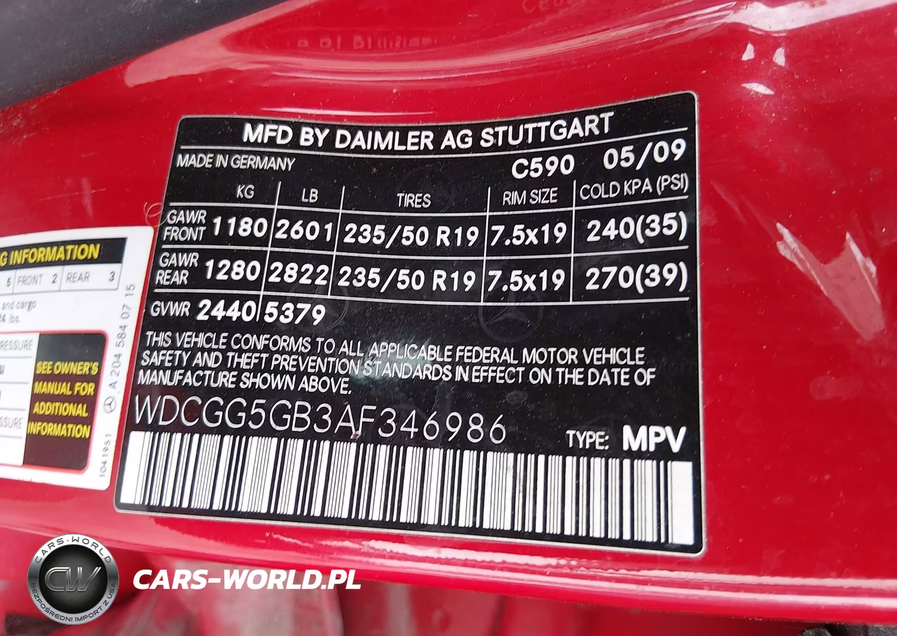 2010 Mercedes-Benz Glk 350 VIN:WDCGG5GB3AF346986 - 9
