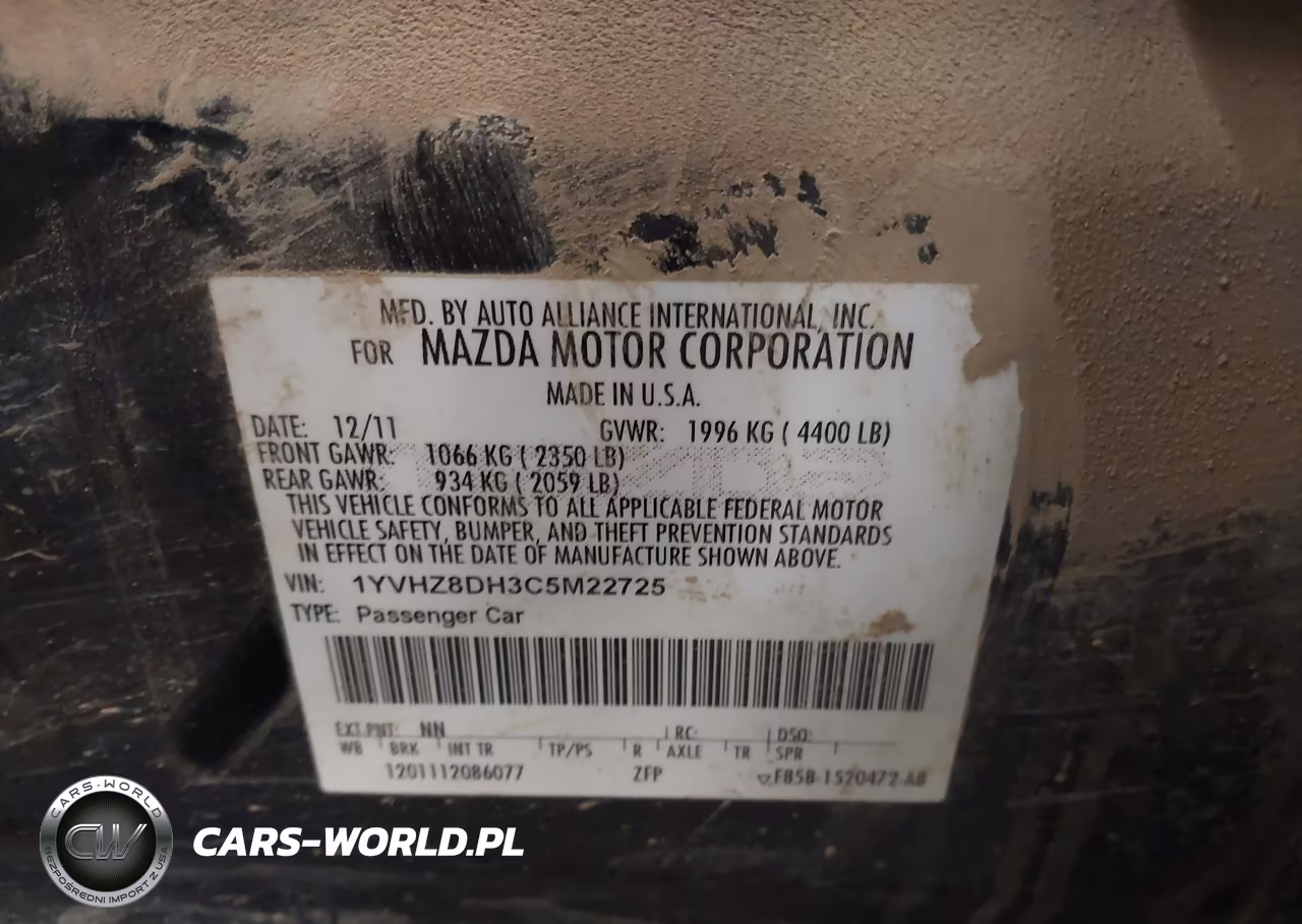2012 Mazda Mazda6 I Touring VIN:1YVHZ8DH3C5M22725 - 9