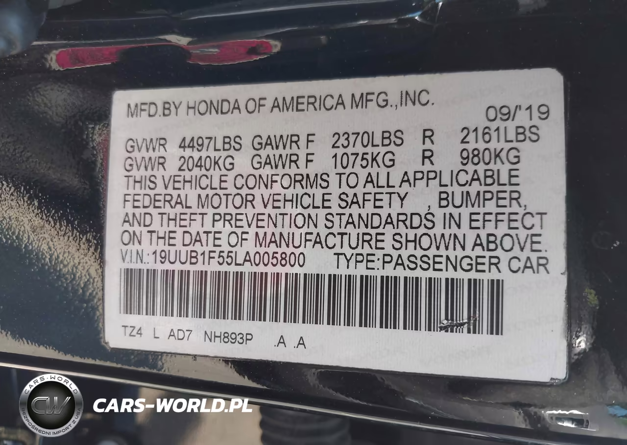 2020 Acura Tlx Tech Package VIN:19UUB1F55LA005800 - 9