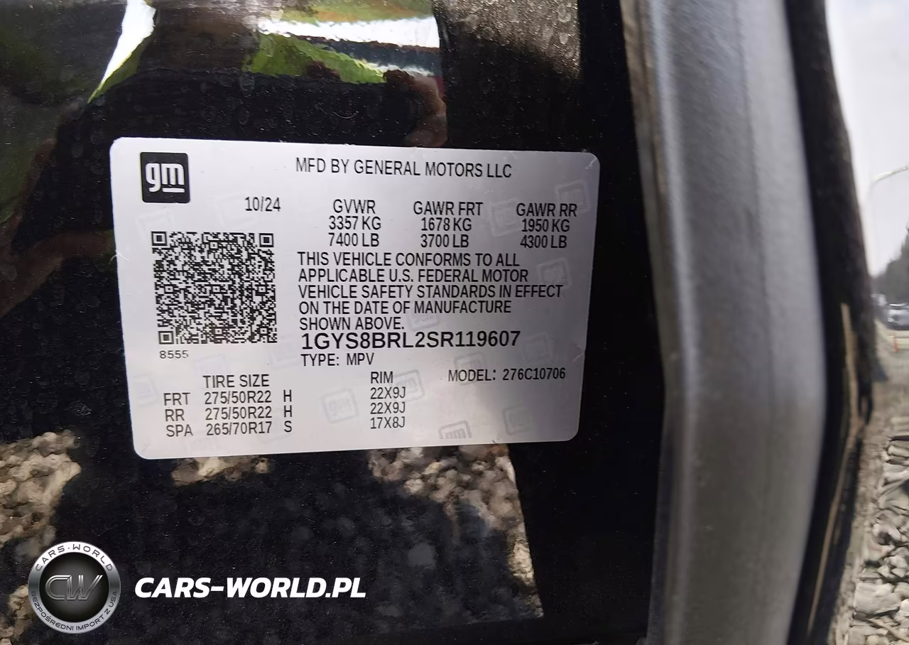 2025 Cadillac Escalade Premium Luxury VIN:1GYS8BRL2SR119607 - 9