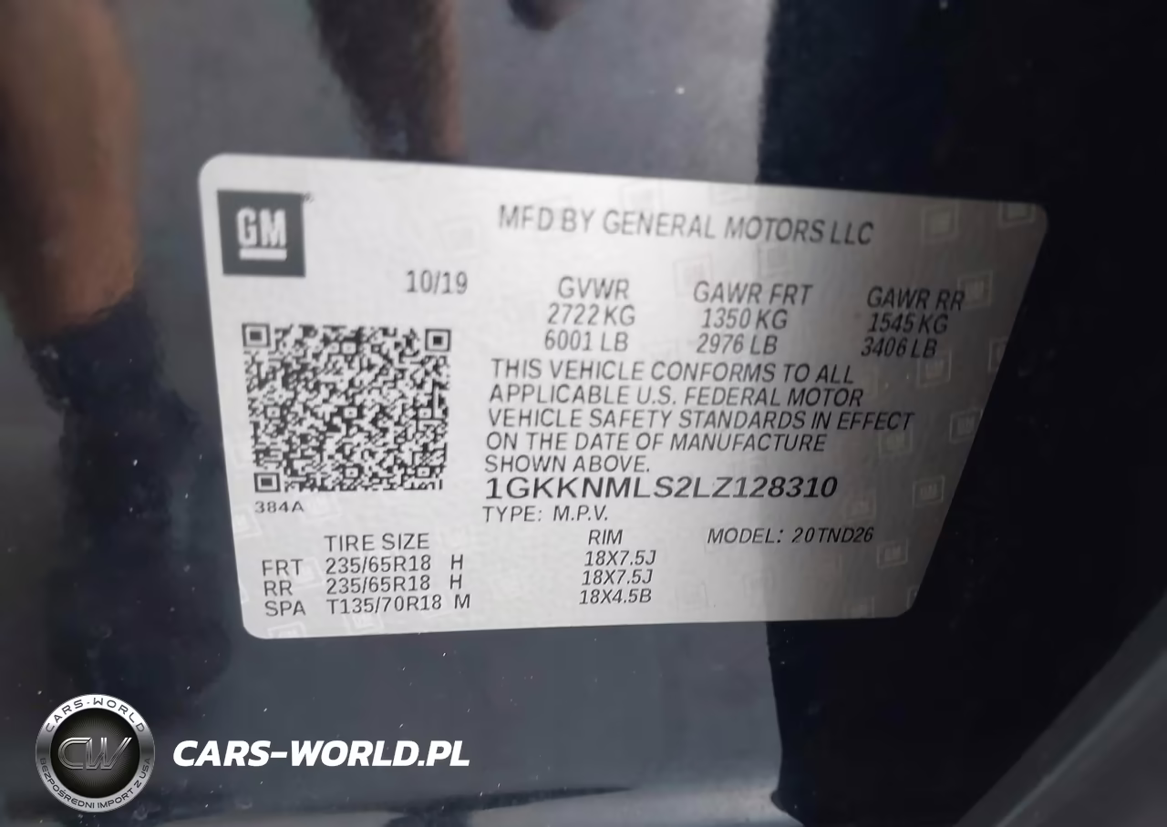2020 GMC Acadia Fwd Slt VIN:1GKKNMLS2LZ128310 - 9
