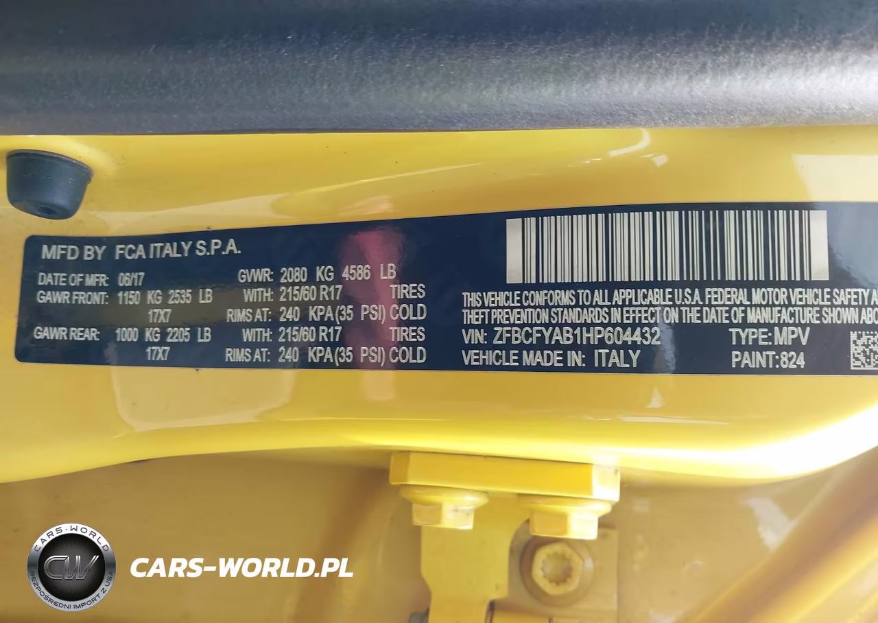 2017 Fiat 500X Pop Awd VIN:ZFBCFYAB1HP604432 - 9