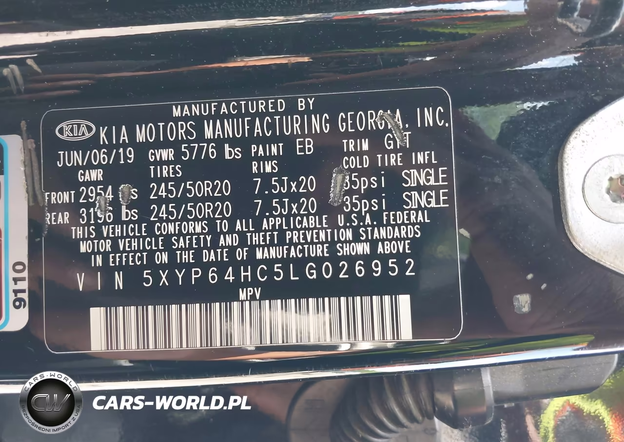 2020 Kia Telluride S VIN:5XYP64HC5LG026952 - 9