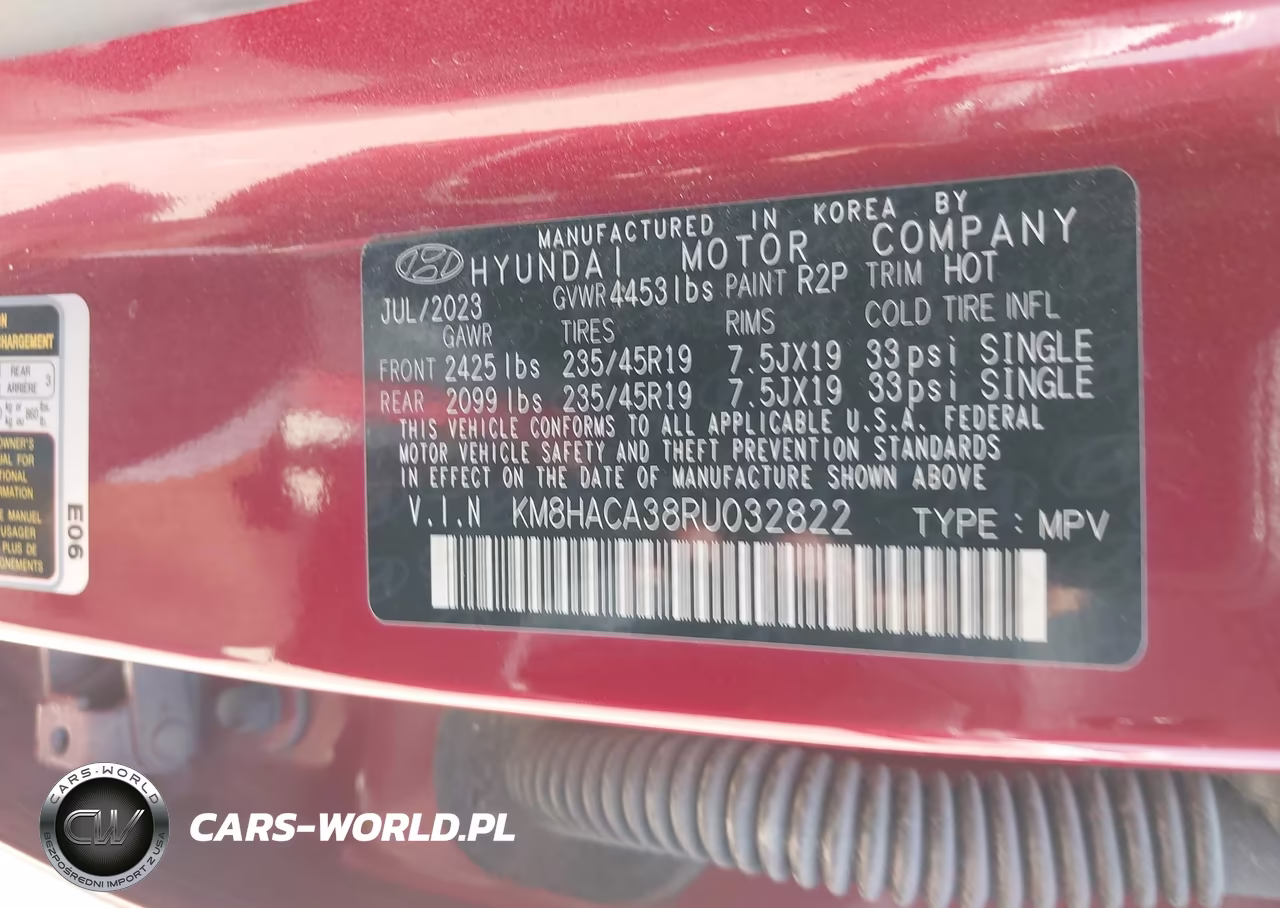 2024 Hyundai Kona N Line VIN:KM8HACA38RU032822 - 9