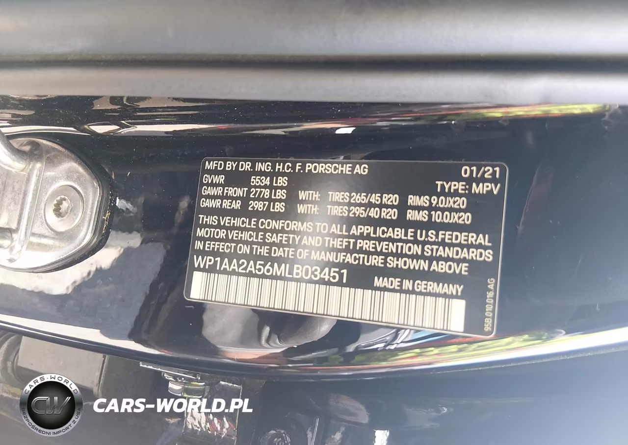 2021 Porsche Macan VIN:WP1AA2A56MLB03451 - 9