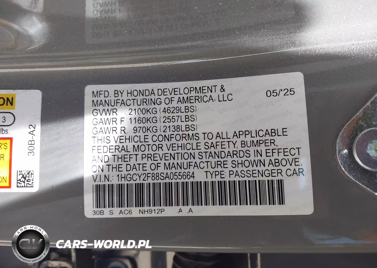 2025 Honda Accord Hybrid Touring VIN:1HGCY2F88SA055664 - 9