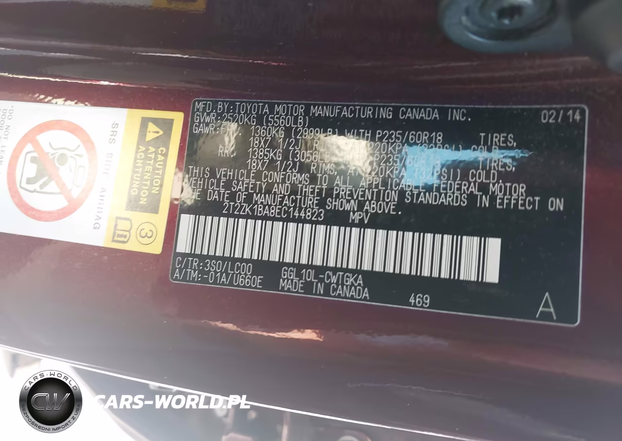 2014 Lexus Rx 350 VIN:2T2ZK1BA8EC144823 - 9