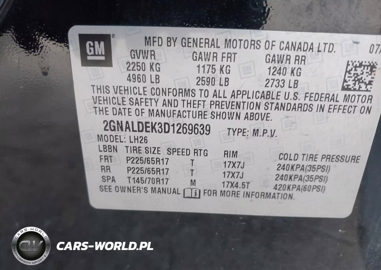 2013 Chevrolet Equinox 1Lt VIN:2GNALDEK3D1269639 - 9