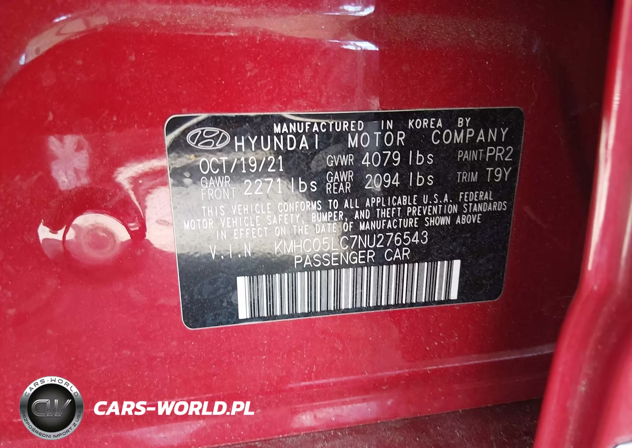 2022 Hyundai Ioniq Hybrid Limited VIN:KMHC05LC7NU276543 - 9