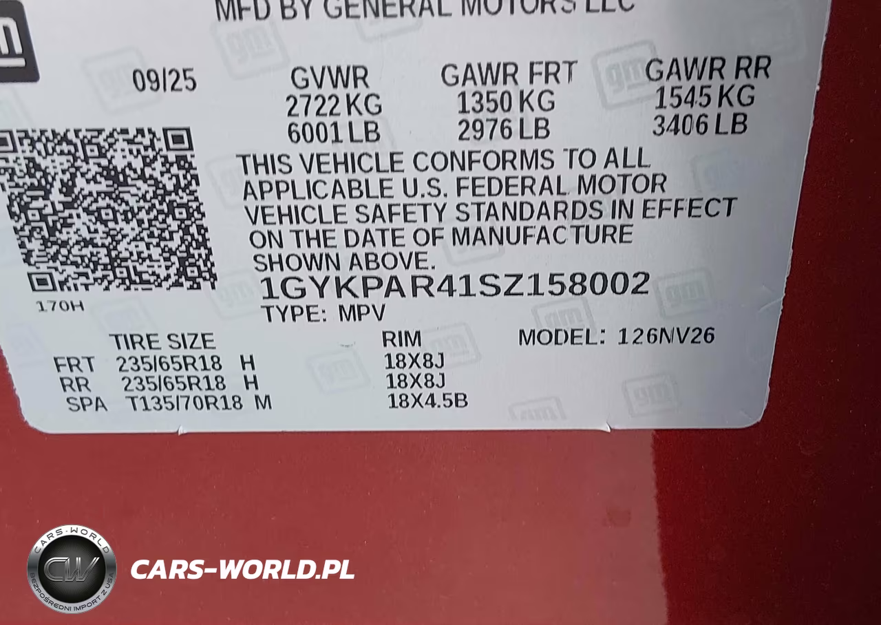 2025 Cadillac Xt6 Fwd Luxury VIN:1GYKPAR41SZ158002 - 9